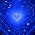 Heart Tunnel Blue Heart Background Neon Heart Background Video Wallpaper Heart 10 Hours