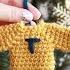 Mini Crochet Sweater Ornament Tutorial