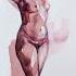 Figure Art Female Nude Drawing By Ink Imaginarium Croquis Art In Watercolor