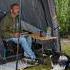 Rain Camping In Air Tent With Dog