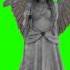 Angel Statue In Green Screen Freeee Stock Footage